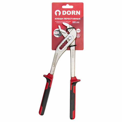 Клещи переставные DORN 300 мм двухкомпонентные рукоятки 2250₽