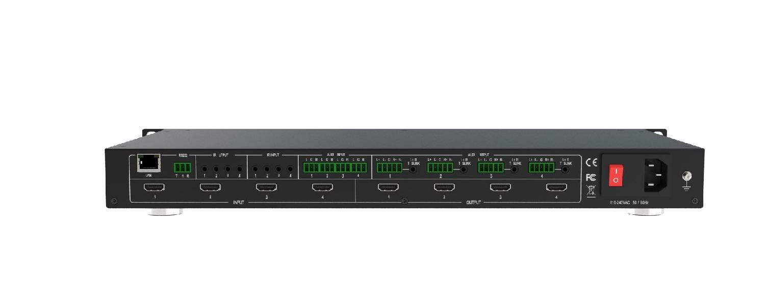 digis, 4k 60гц 4:4:4 (18гб/с), hdmi 2.0, мультивьювер, режим видеостены, де-эмбеддер, hdcp 2.2, rs232, ir, tcp/ip (gui)