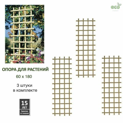 Опора для вьющихся растений и цветов 60 х 180-3 шт