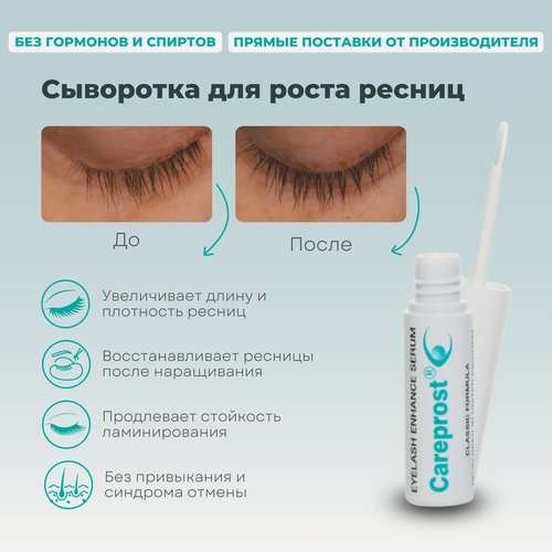 Изображение товара Пептидная сыворотка для роста ресниц Карепрост, Капиксил 3%