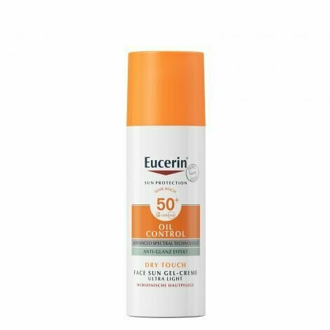 Eucerin, Sun Protection Солнцезащитный гель-крем для проблемной кожи лица, SPF 50+, 50 мл