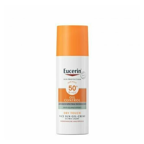 Eucerin, Sun Protection Солнцезащитный гель-крем для проблемной кожи лица, SPF 50+, 50 мл солнцезащитный гель крем для проблемной кожи лица spf 50 eucerin sun protection 50 мл