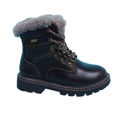 фото Ботинки сказка, размер 27, коричневый