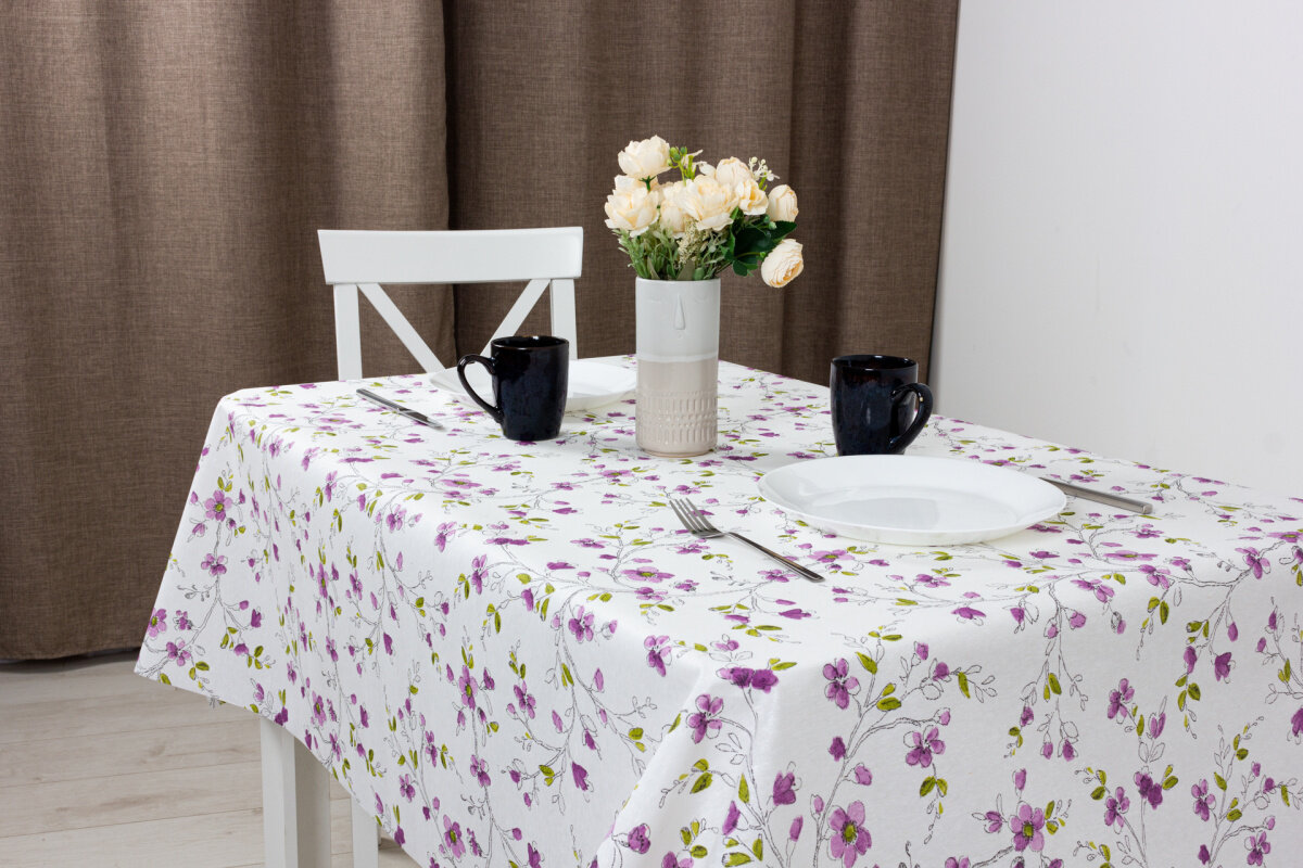 Скатерть Клеенка на стол Protec Textil Alba Виола 16188 140x120 см