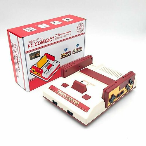 Беспроводная телевизионная игровая приставка HB-102 HD красно-белая машинка FC беспроводной бой двух игроков 24G 981100₽