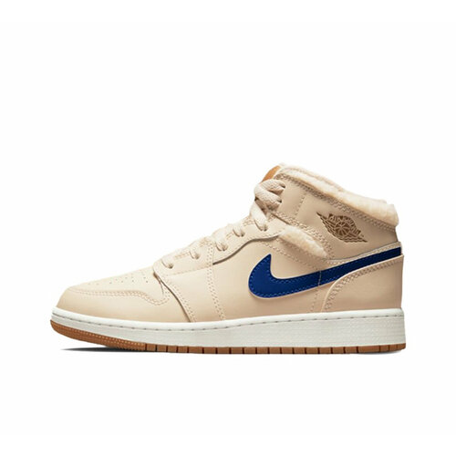 кроссовки nike air jordan 1 mid размер 38 eu серый Кеды NIKE, размер 240 mm | EU 38, бежевый