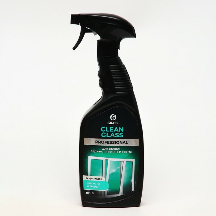 Средство для мытья стекол и зеркал GRASS Clean Glass Prof, 0,6 л