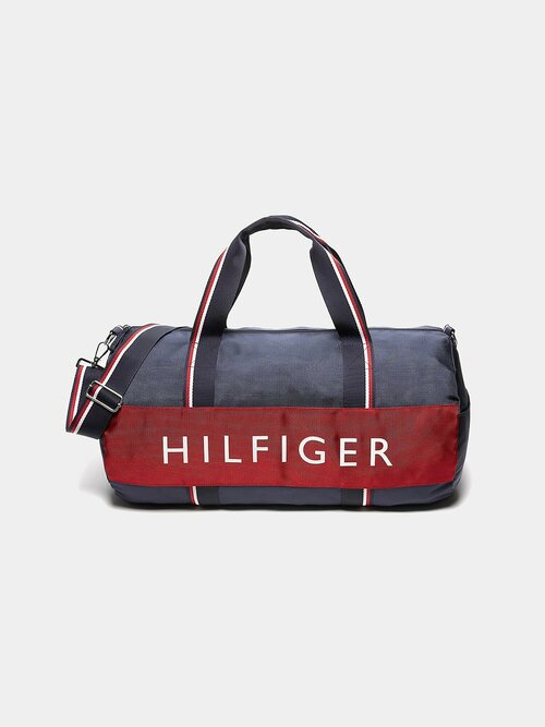 Сумка дорожная TOMMY HILFIGER, 56х28х28 см, ручная кладь, синий, красный