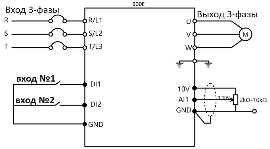 M0007E3 Частотный преобразователь 380В 075кВт 21А M-DRIVER