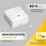 Выключатель открытой установки Shin Dong-A, WSS-0113-WH, белый - изображение