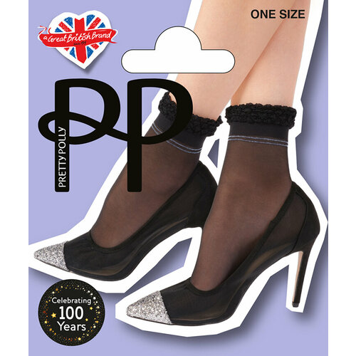 фото Женские носки pretty polly, 15 den, размер 35/40, черный