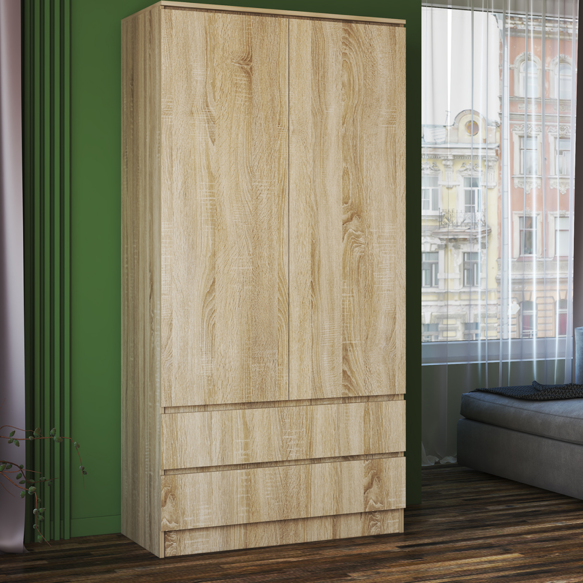 фото Шкаф Мальм 800 Сонома/ НЕ икеа