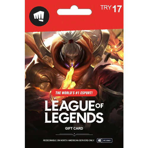 Пополнение League of Legends - 17 TL Riot Cash Riot Points Турция 15500₽
