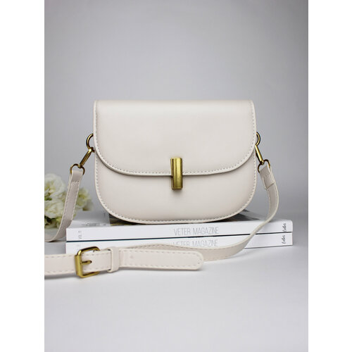 фото Сумка кросс-боди 40010, фактура матовая, бежевый нет