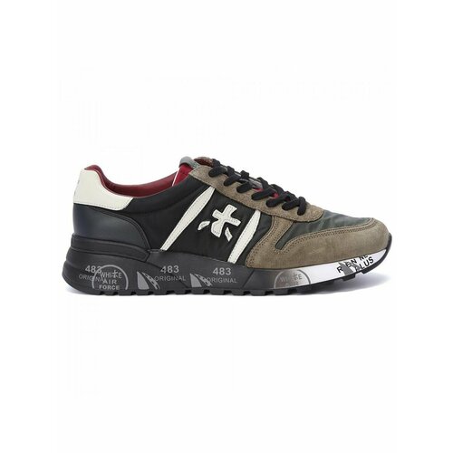 фото Кроссовки premiata, размер 45, черный, зеленый