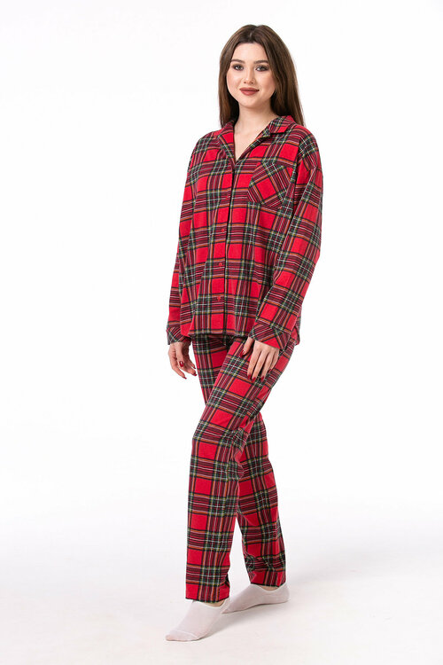 Пижама ОДДИС, размер 48, красный