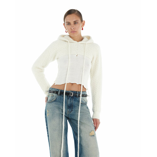 фото Худи sorelle, размер m, белый, бежевый