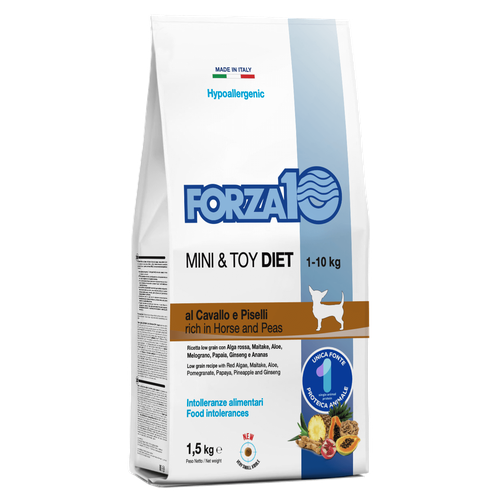 Корм Forza 10 Mini&Toy Diet Low Grain Cavallo Piselli конина и горошек1.5кг