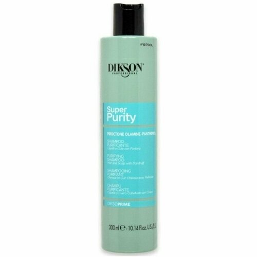 Очищающий шампунь от перхоти Dikson DIKSOPRIME SUPER PURITY SHAMPOO INTENSIVЕ PURIFICANTE ANTIFORFORA, 300 мл.