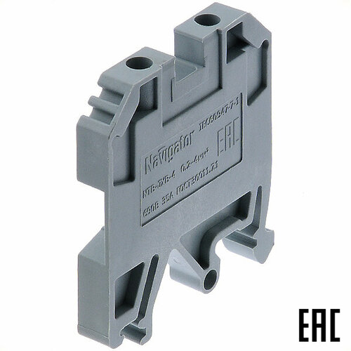 kormushka pirs stalnaya kruglaya 35 gr Клемма NTB-JXB-4-35-Gr 61209 винтовая серая 4мм2 35А 690В ширина 6,5мм Navigator (18 шт. в комплекте)