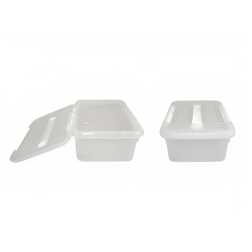 MGprof Контейнер для продуктов 6,0 л. 30*23*12 см. с ручкой, с белым зажимом