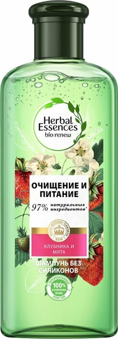 Шампунь для волос Herbal Essences Белая клубника и Сладкая мята 250мл