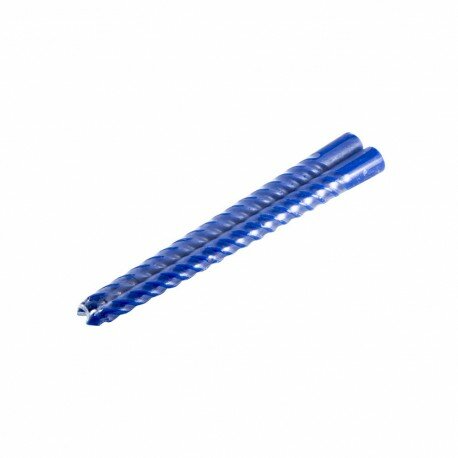 фото Набор витых синих свечей - 6 штук / Витые конические свечи синие 6 шт