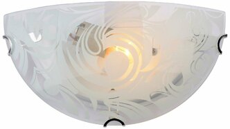 Светильник россвет РС-023 "Иней", E27, белый, металл, стекло