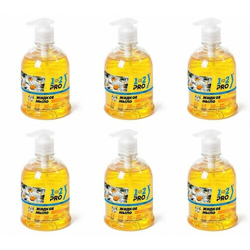 1-2-Pro Мыло жидкое Ромашка, 500 мл, 6 шт