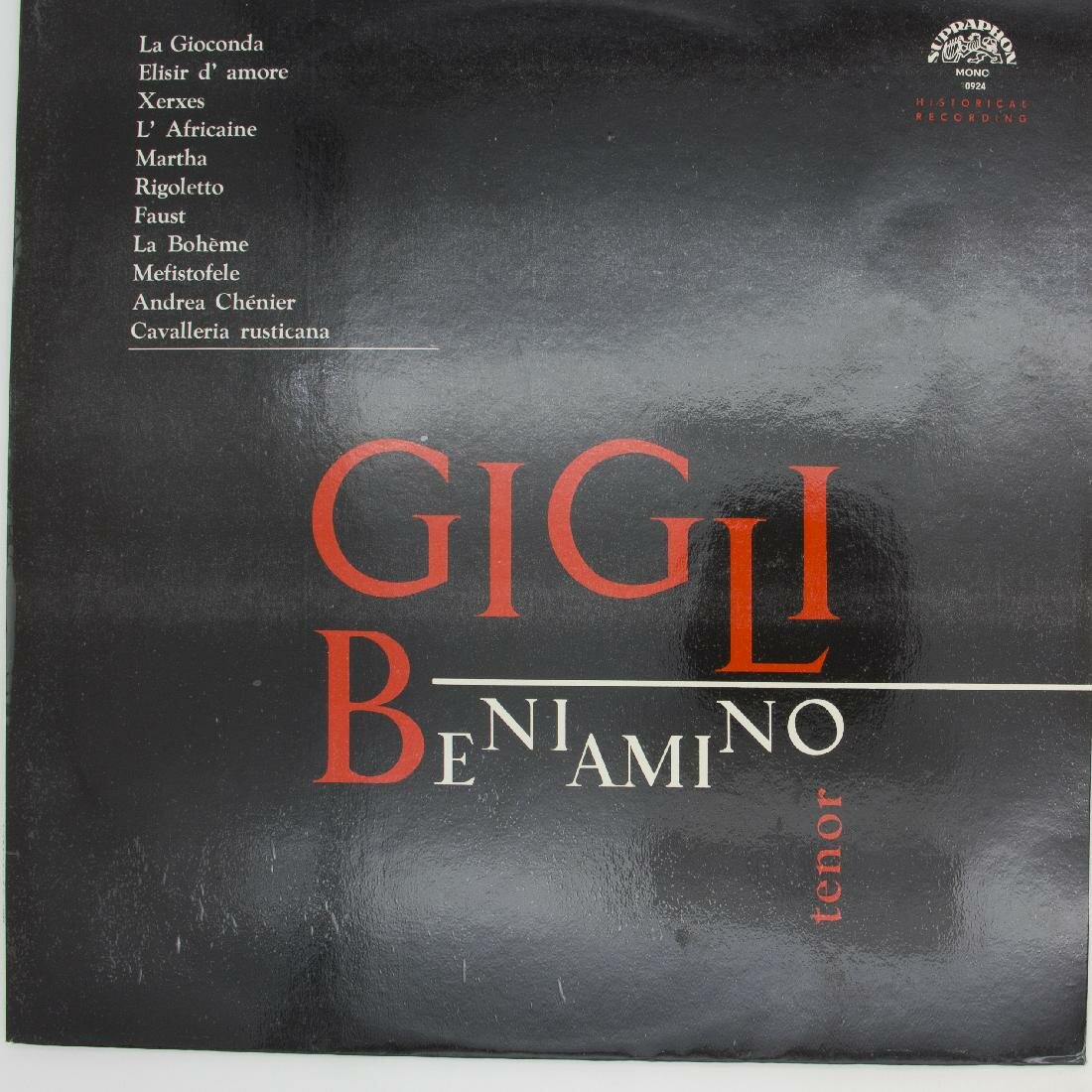 Виниловая пластинка Beniamino Gigli Беньямино Джильи - Reci