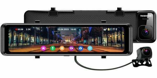 Видеорегистратор TrendVision MR-1100 черный 2Mpix 2160x3840 2160p 150гр. GPS SA 223