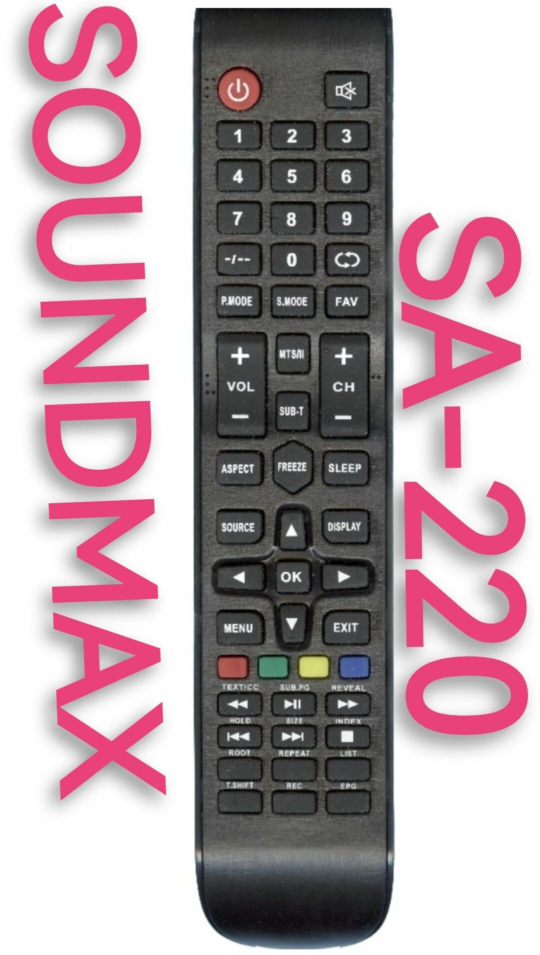Пульт SA-220 для SOUNDMAX/саундмакс телевизора TF-LED22S30T2