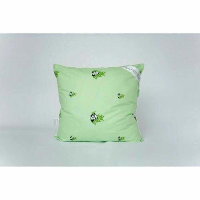 фото Подушка 70*70 волокно бамбука Комфорт двухкамерная со съемным чехлом / Подушка для сна / Стеганная подушка гипоаллергенная / Подушка бамбук