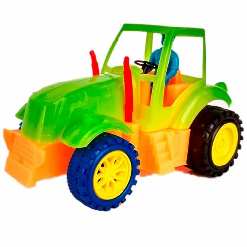 Трактор ToyCity мини, зеленый, пластик, в пакете игрушечный (ТС-02-037)