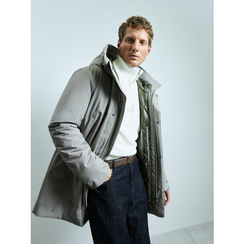 фото Куртка zarina, размер 2xl (ru 54), серый