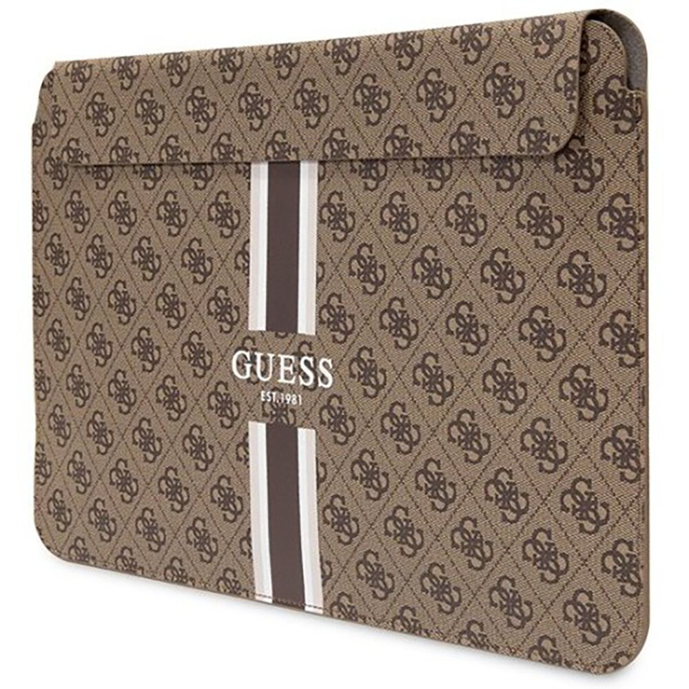 Чехол Guess Sleeve 4G Stripes Brown для ноутбуков 13"/14" коричневый (GUCS14P4RPSW)