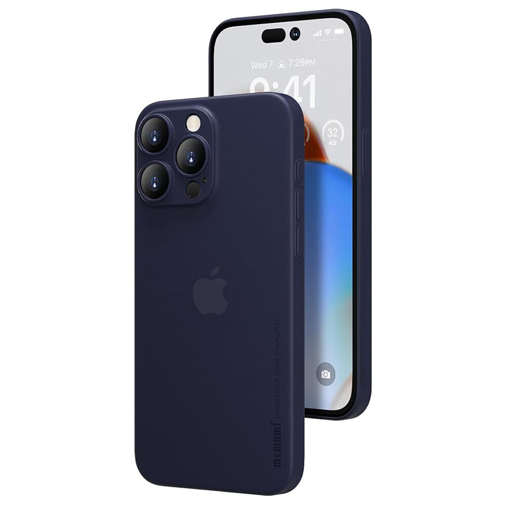 Чехол Memumi Ultra Slim 0.3 для iPhone 15 Pro 6.1" синий