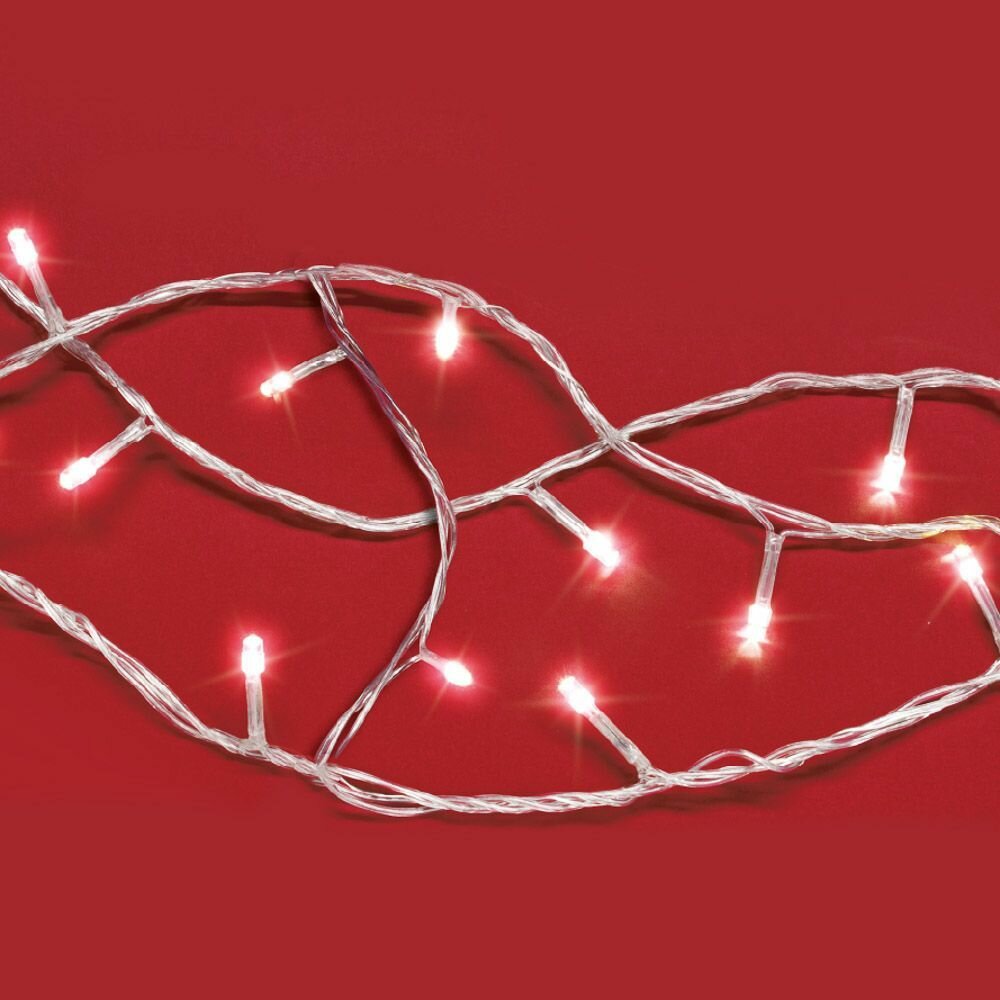 фото Сноу БУМ Гирлянда эл. вьюн 9м, 100LED, розовое золото, пост. свечение, ПВХ прозрачный, 220В