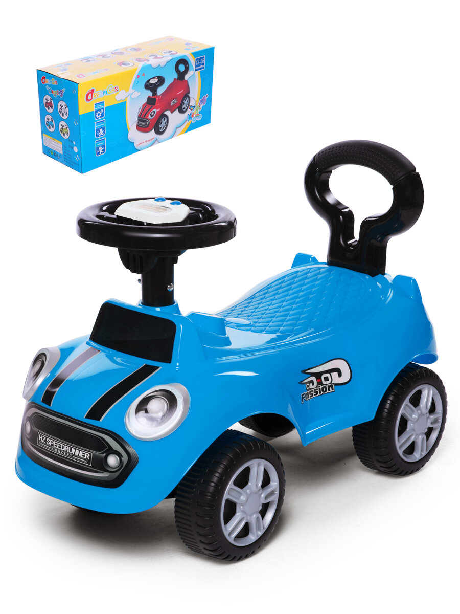 Каталка детская Speedrunner BabyCare (музыкальный руль), синий
