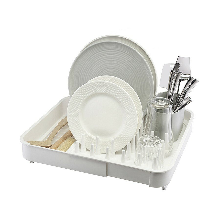 Сушилка для посуды jarl, 41,2x11,5x36,5 см, белая Smart Solutions - фото №16