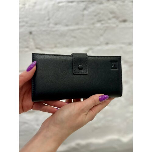 фото Кошелек vermari 3885-1501-3, фактура зернистая, черный