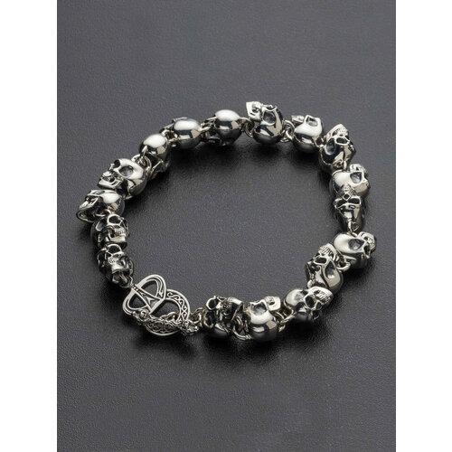 фото Браслет angelskaya925 браслет мужской на руку серебро 925, серебро, 925 проба, чернение, длина 24 см. ангельская925