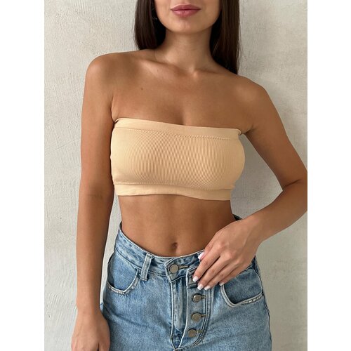 фото Топ looktop, 1 шт., размер 40-44, бежевый