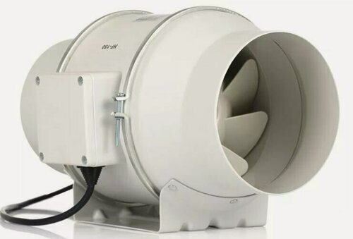 Изображение товара Малошумный канальный вентилятор Dastech HF-150P (производительность 530 м³/час, давление 300 Па, уровень шума 33 Дб)