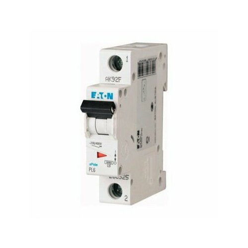 Выключатель автоматический 40А кривая отключения С однополюсный отключающая способность 6 кА PL6-C40/1