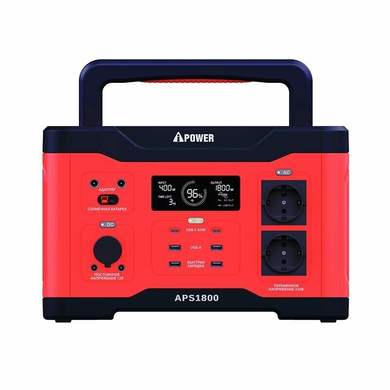 фото Аккумуляторная портативная электростанция A-IPOWER APS1800