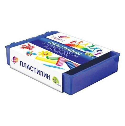 Луч Пластилин Классика, 200 г со стеком, 10 цветов, 2 уп