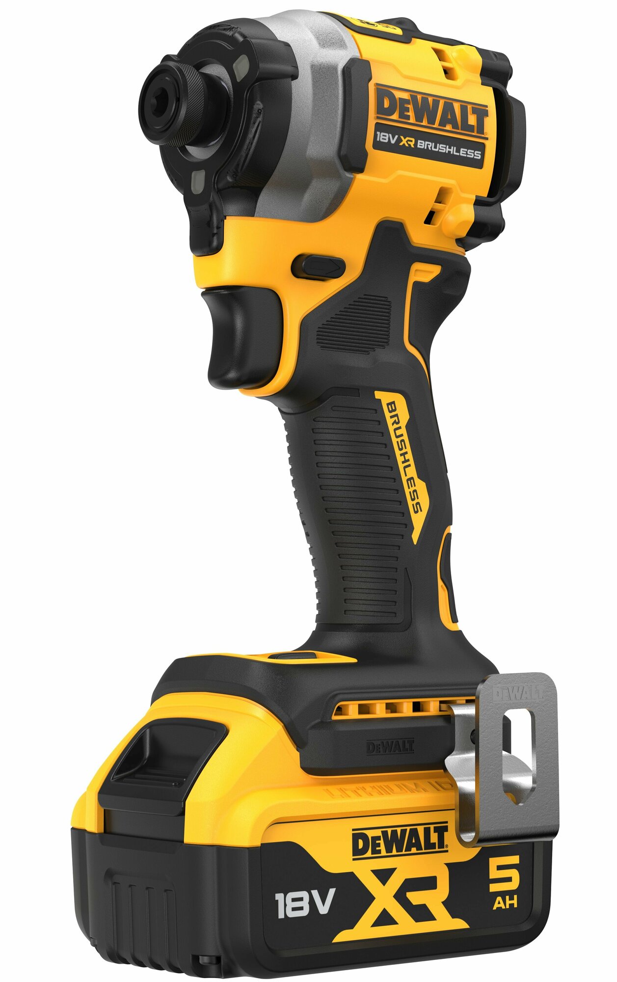 Аккумуляторный импульсный шуруповерт DEWALT, 18 В, 206 Нм, 3800 уд/мин, 3250 об/мин, с 2 АКБ 5 АЧ и ЗУ, в кейсе TSTAK, DCF850P2T - фото №4