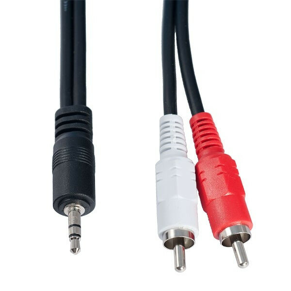 PERFEO Кабель Jack 3.5 мм вилка - 2xRCA вилка, длина 1 м. (J2001) - фото №2