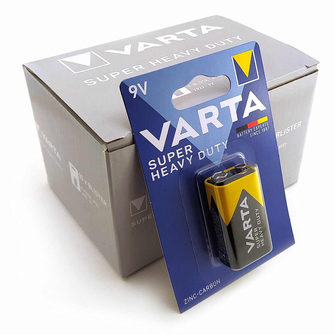 VARTA Батарейка Varta SUPERLIFE Крона 6F22 BL1 Heavy Duty 9V (2022) (1/10/50)